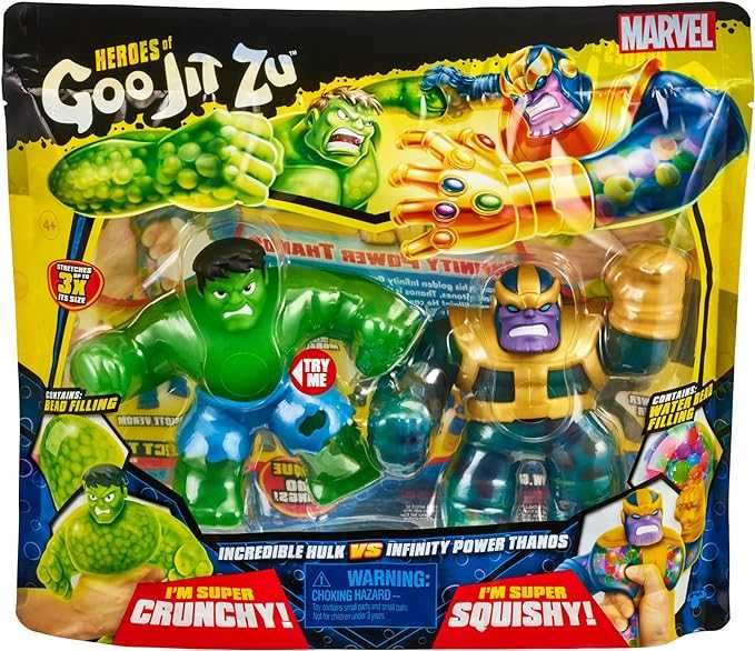 Фігурки Стретч Goo Jit Zu  Hulk vs Thanos   Халк проти  Таноса 41298