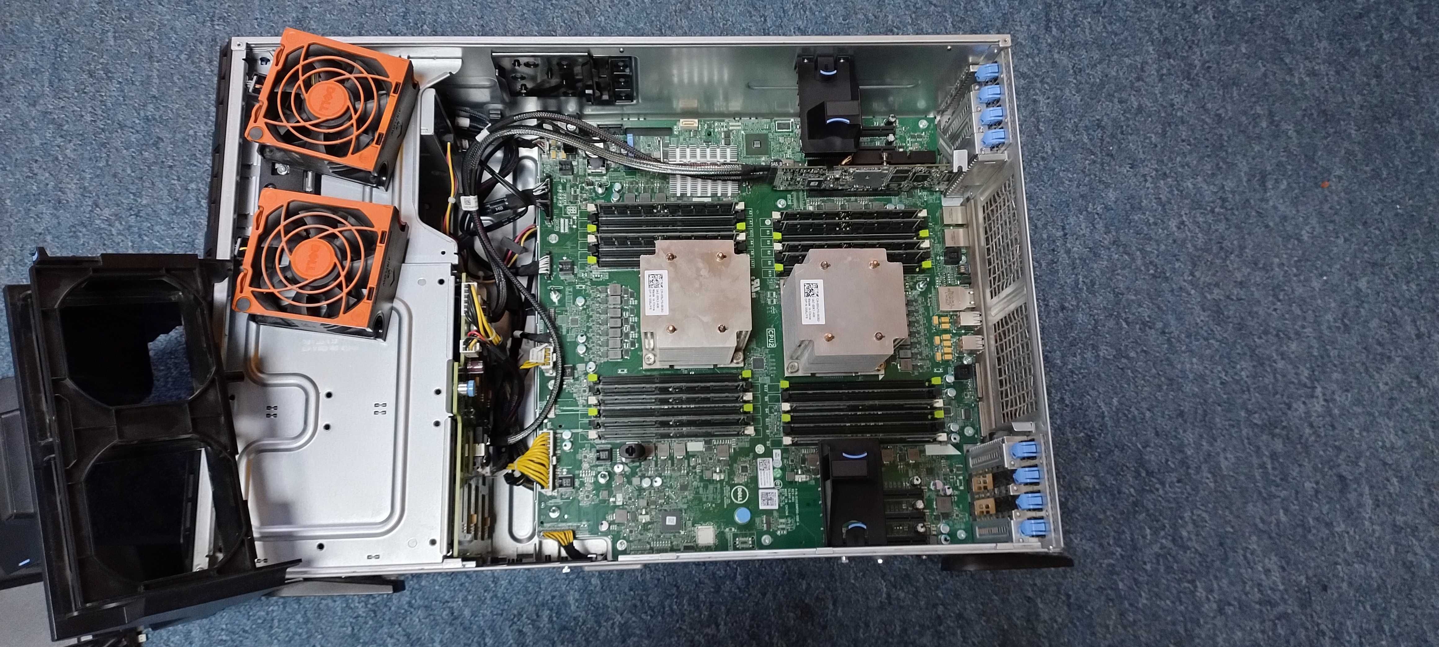 Serwer Dell T620 CPU 20/40 rdzeni 192GB RAM H710P 16TB HDD 2TB SSD