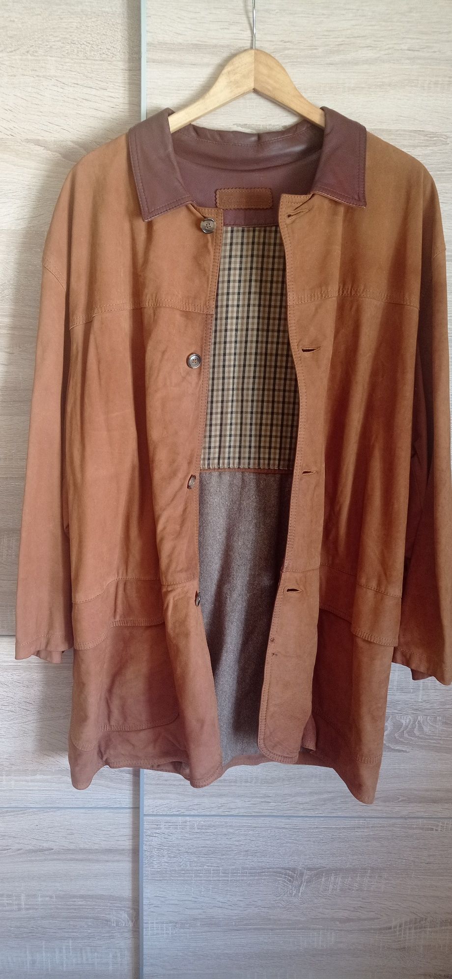 Parka nobuck Emidio Tucci XXL como NOVA!
