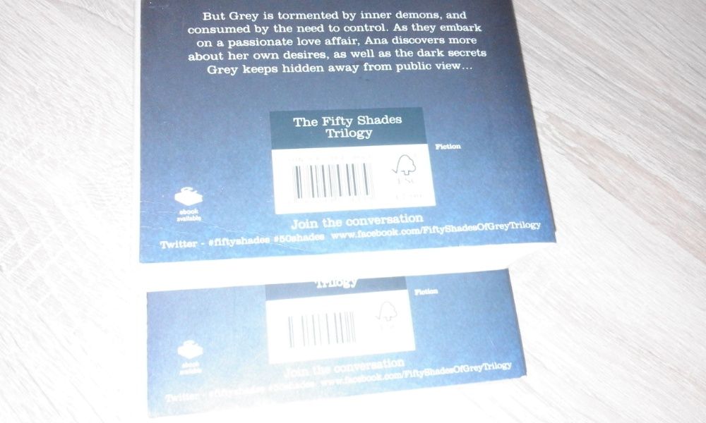 E L James 50 twarzy Greya, 1, 2, książka i film DVD, angielski