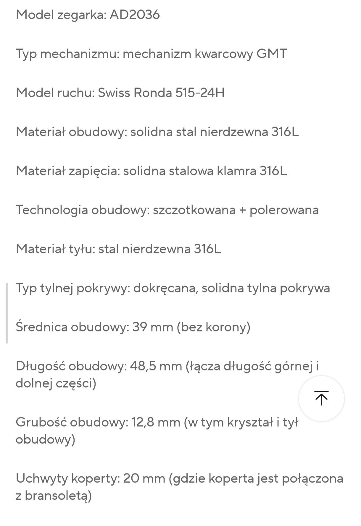Zegarek męski Addiesdive AD2036 GMT Ronda