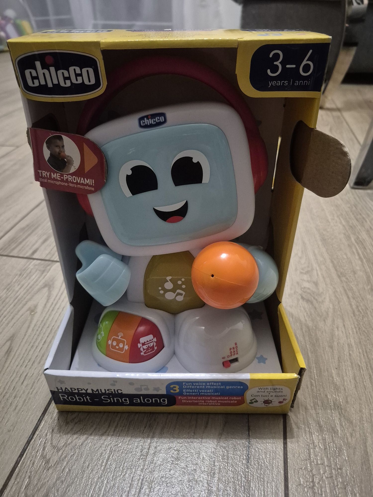 Chicco robot mikrofon, muzyka