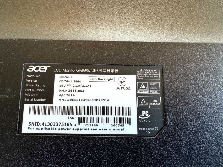 Monitor ACER 29''