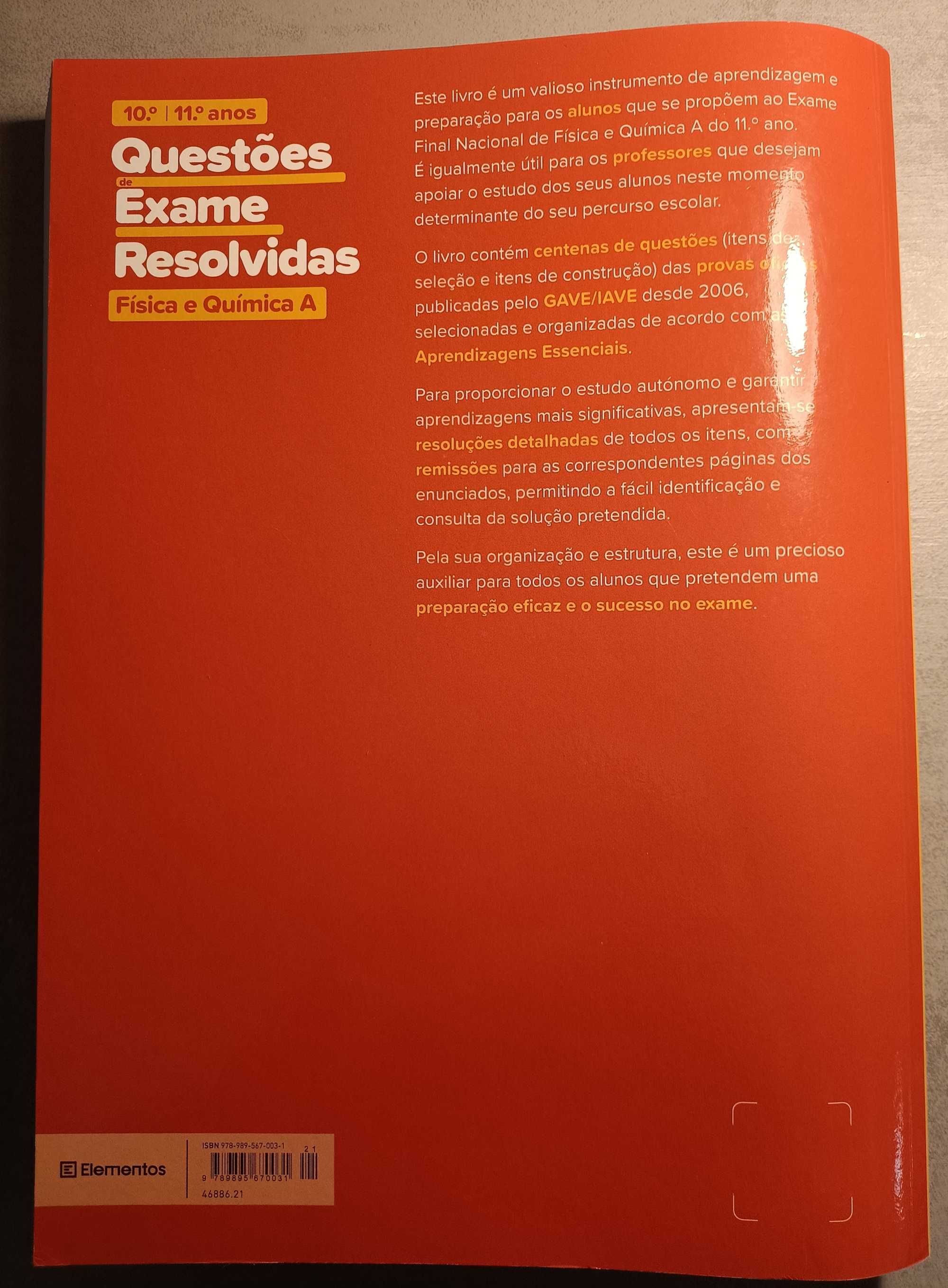 Manual de questões para exame de Física e Química A. Questões do IAVE
