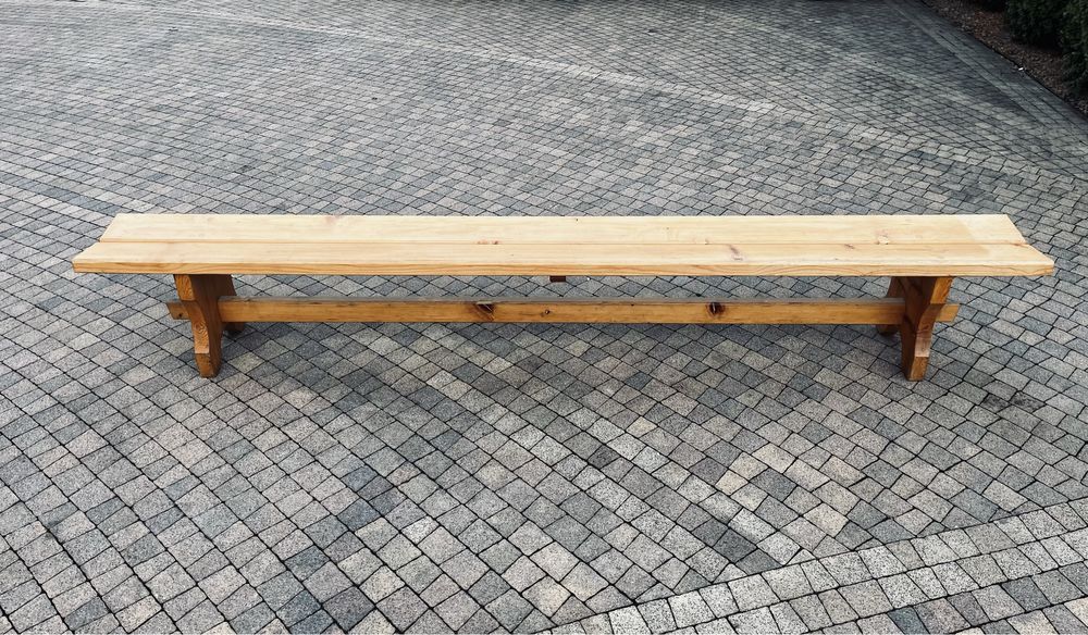 drewniana ławka 3m