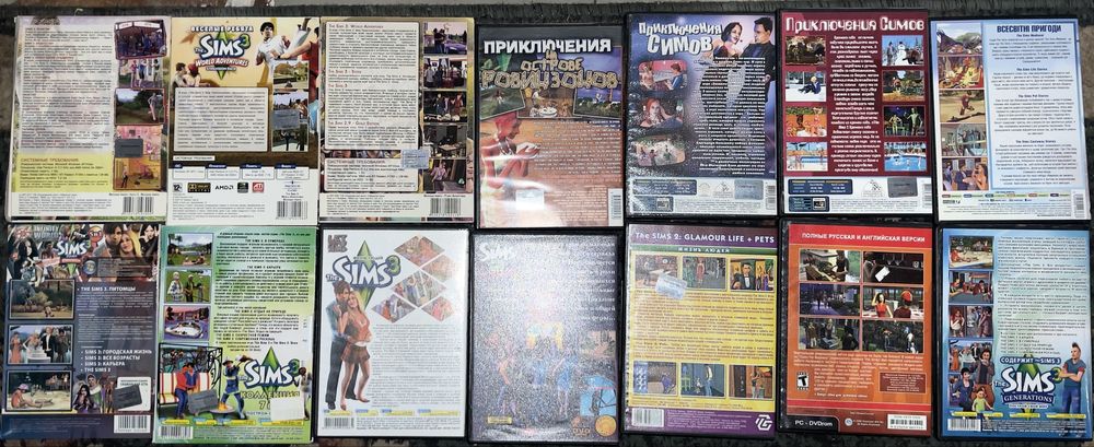 Диски Симс The Sims 1/2/3