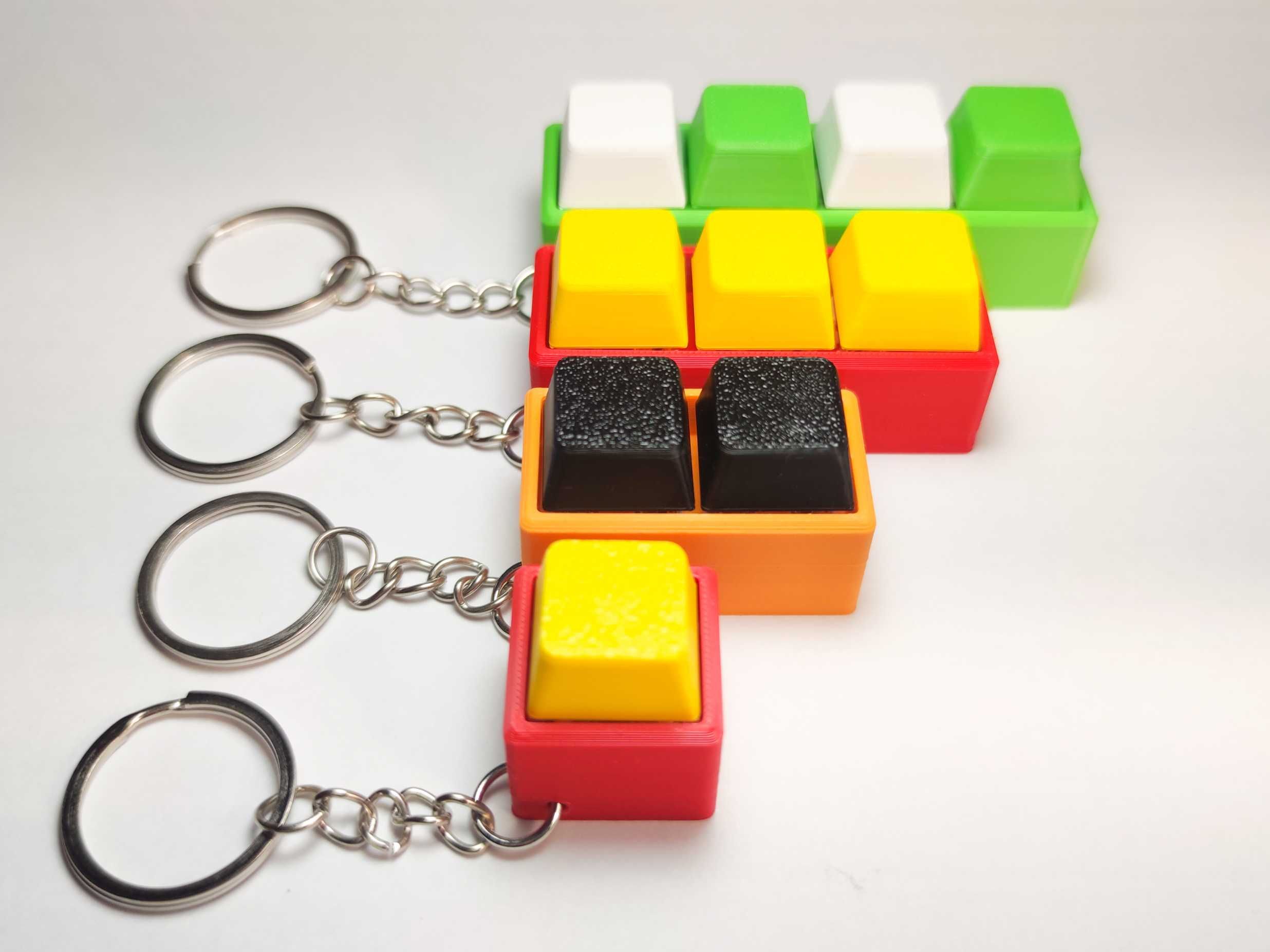 Brelok Fidget z Klawiszem Mechanicznym – Pojedynczy - Druk 3D