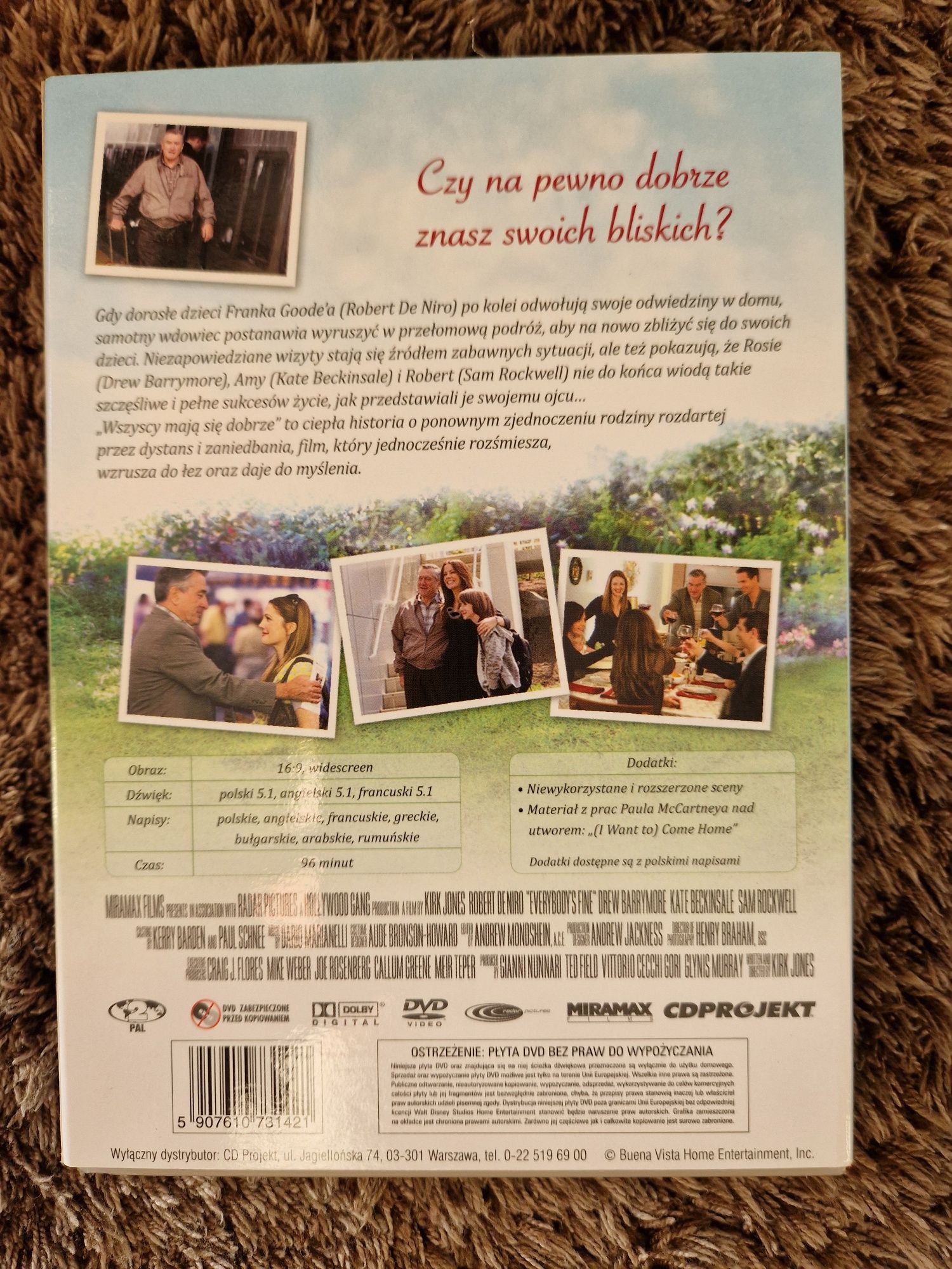 Wszyscy mają się dobrze DVD obyczajowy/dramat