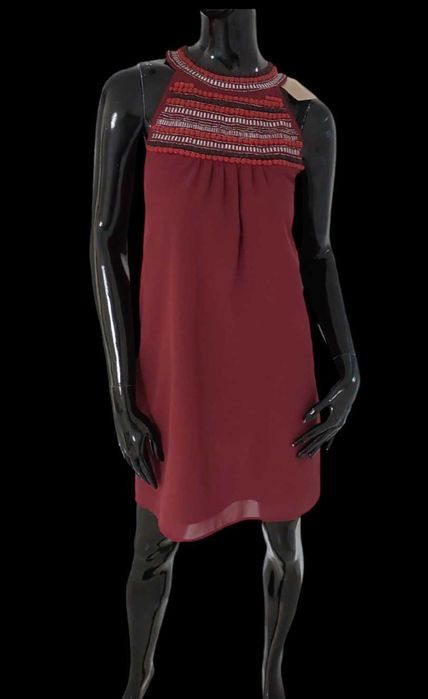 Bordowa sukienka FOREVER21, R. M