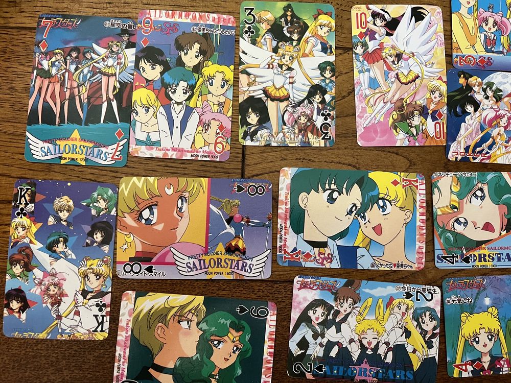 Sailor Moon unikatowe piękne karty do gry
