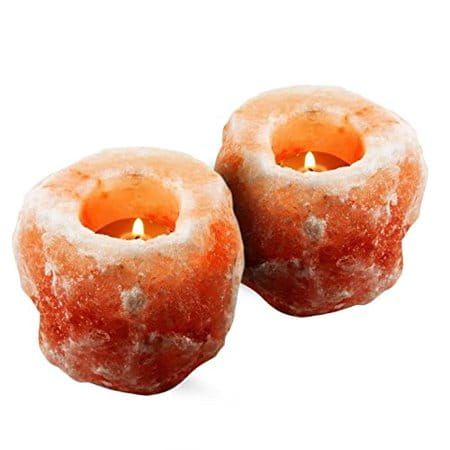 4x świecznik solny naturalny do 1-2 kg - jonizator tealight