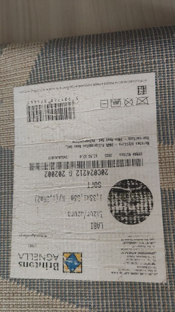 Dywan okrągły niebieski