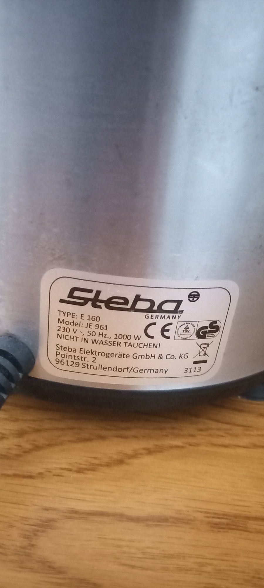 Sokowirowka Steba E 160 moc 1000W