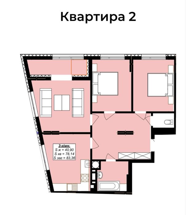 Продається видова 3 кім. ЖК Міленіум. ЄОселя/Постанови. Податок 2%