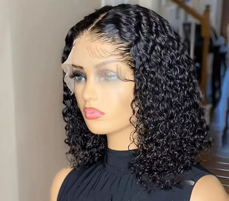 Парик черный каре