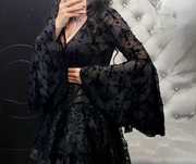 Nowe czarne gotyckie body krzyże Alternative Gothic
