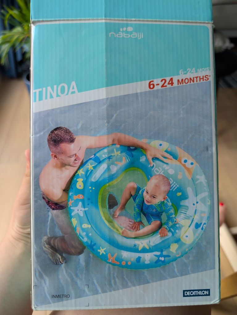 Koło do pływania platforma dla małego dziecka Tinoa Decathlon