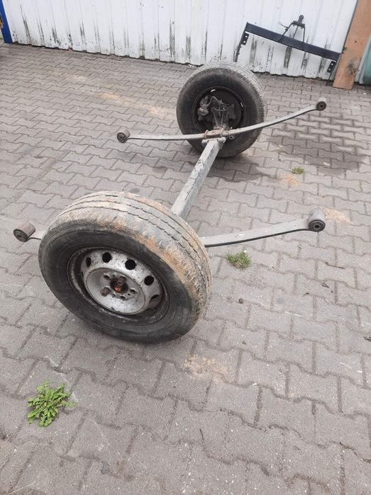 Belka oś koła resory przyczepka jumper boxer ducato