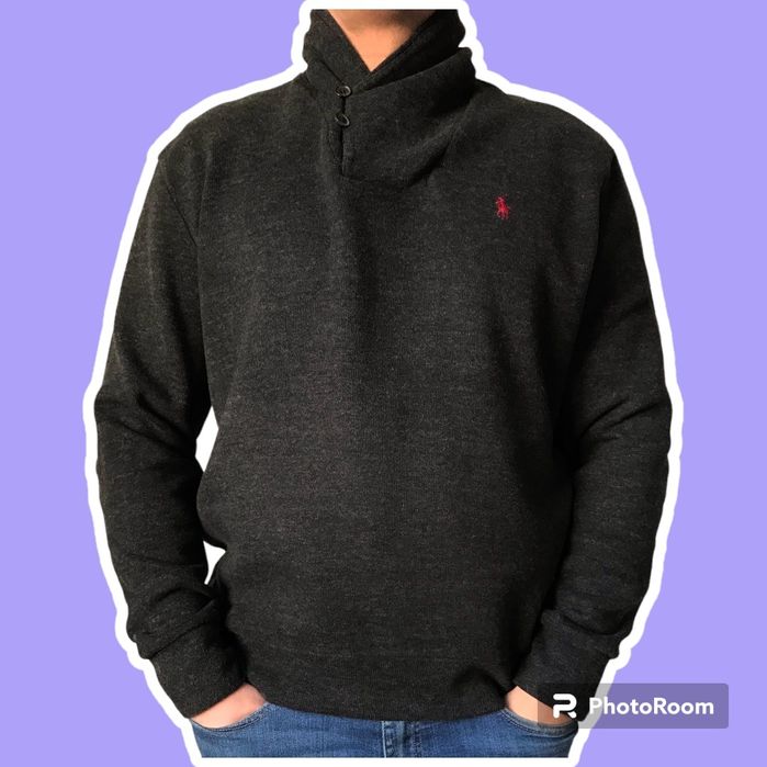 Ralph Lauren sweter męski L 
rozmiar L
Kolor:ciemno sza