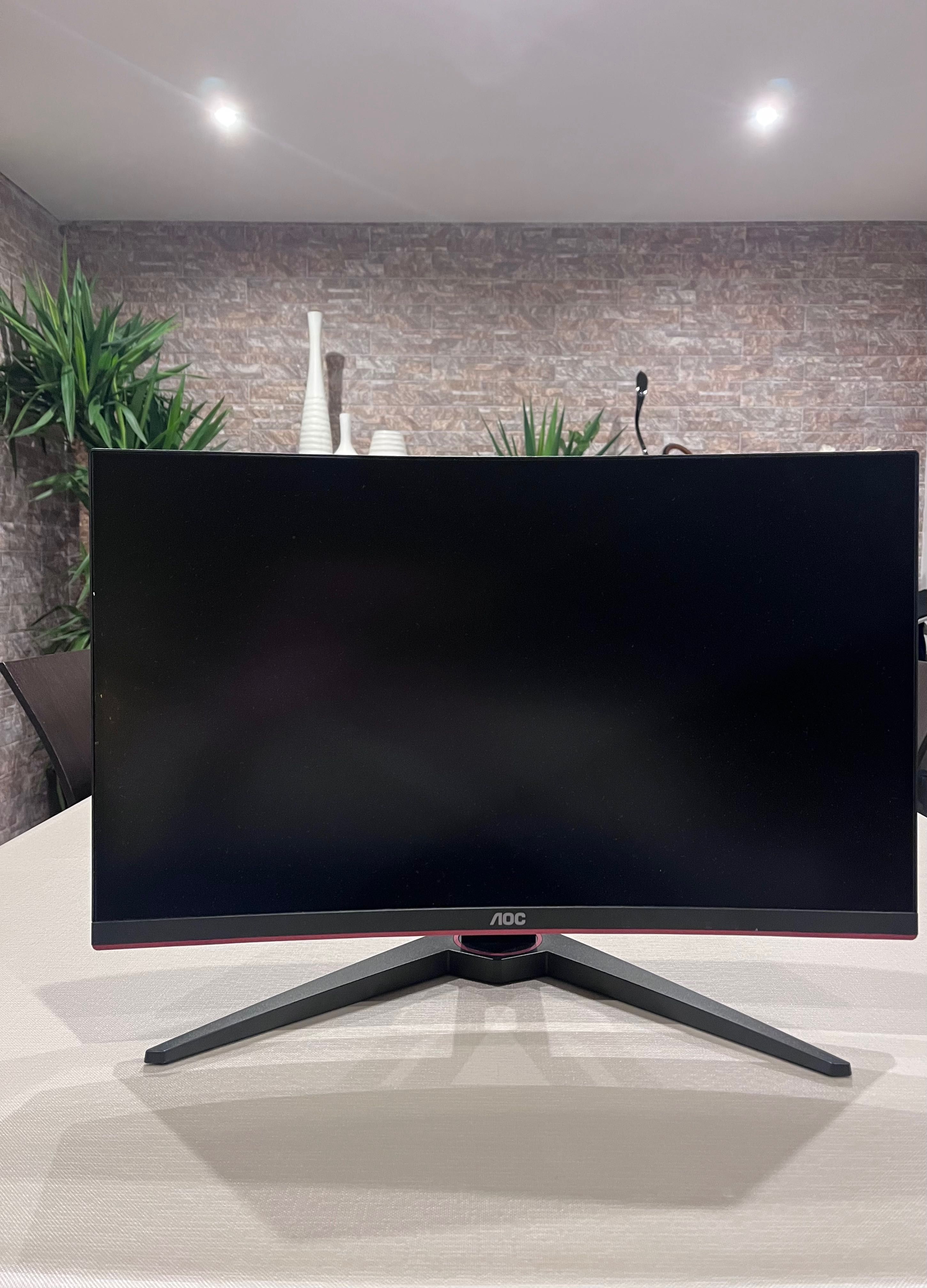 Monitor AOC curvo 24” (Partido)