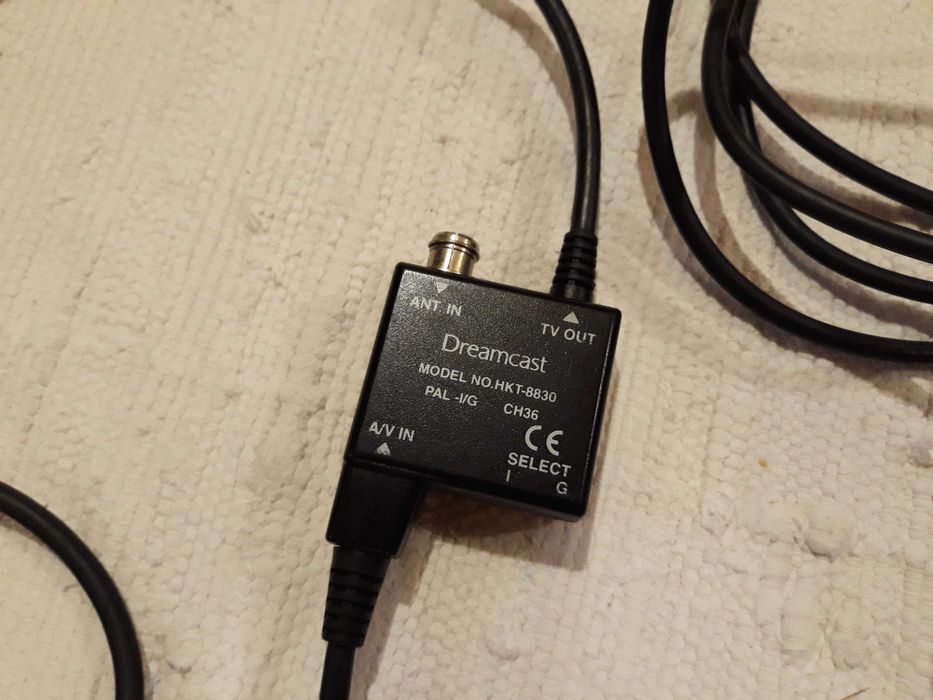 Cabos oficiais Sega Dreamcast - Antena, RF + extensor