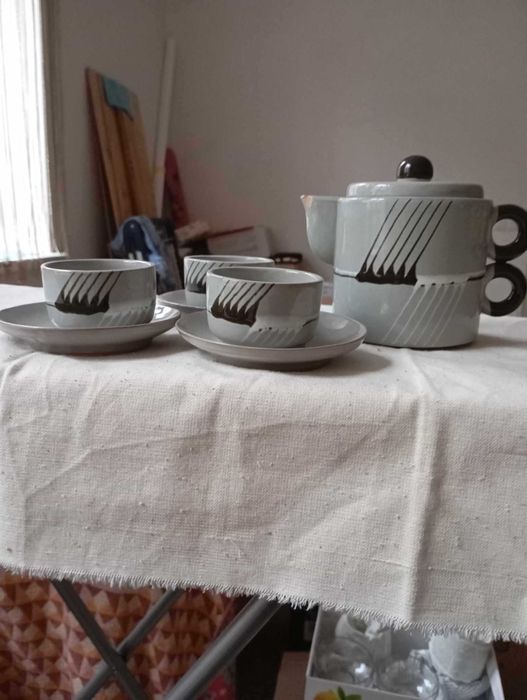 кавовий сервіз перламутр