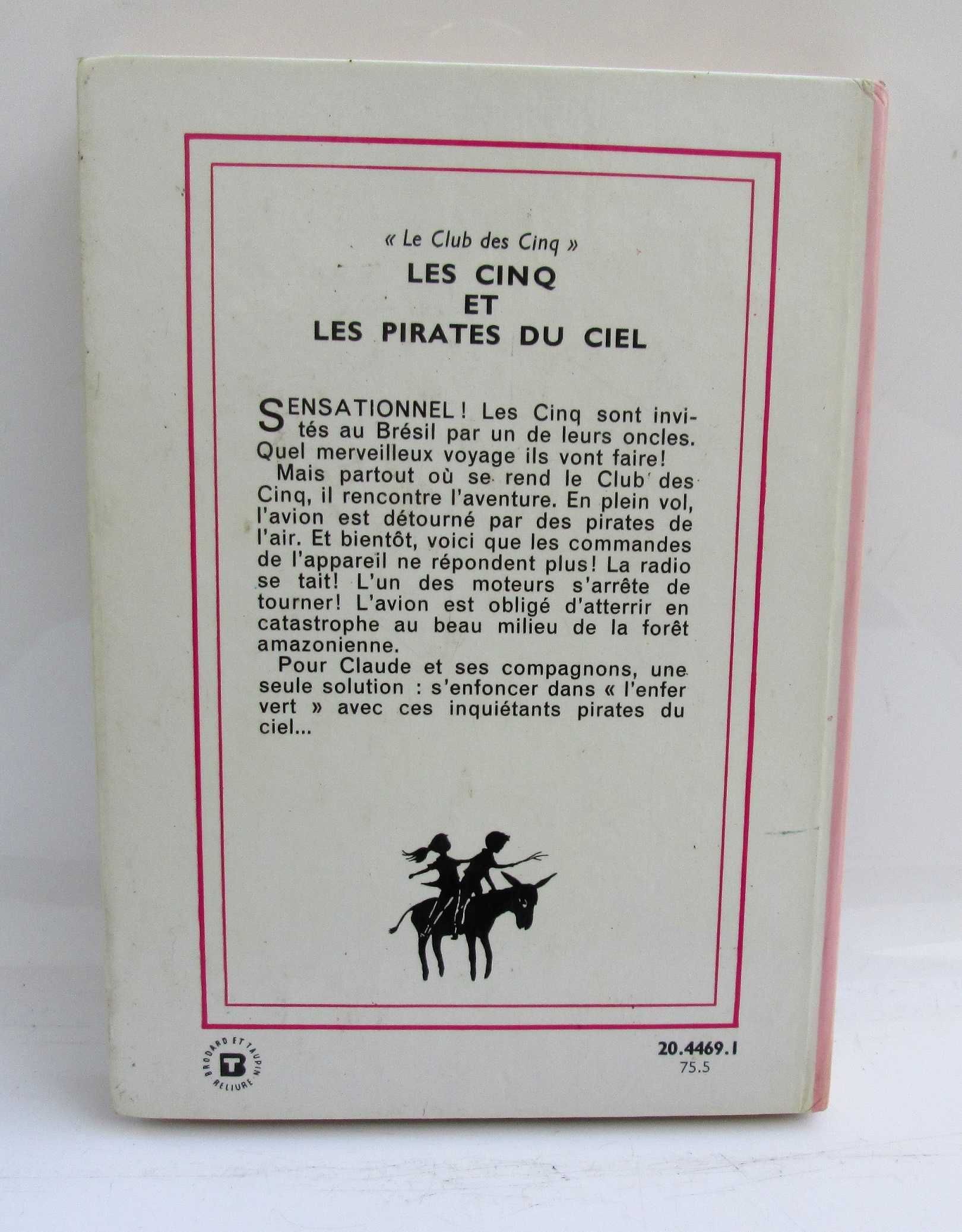 Le Club des 5 les cinq et les pirates du ciel, Enyd Blyton 1975