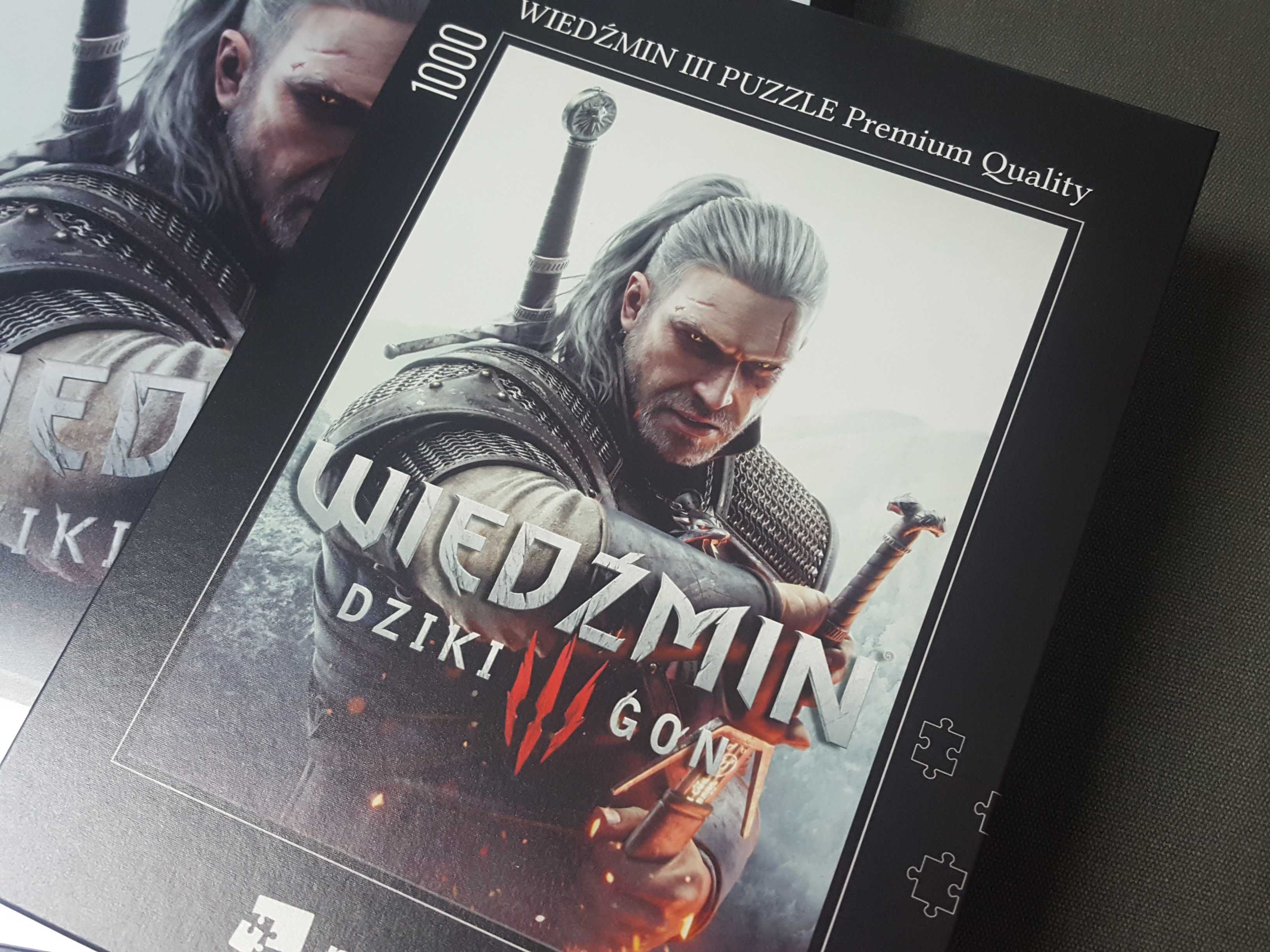 Wiedźmin 3 III Gadżet Puzzle 1000szt. 64cm x 48 cm Gadżety Gamingowe