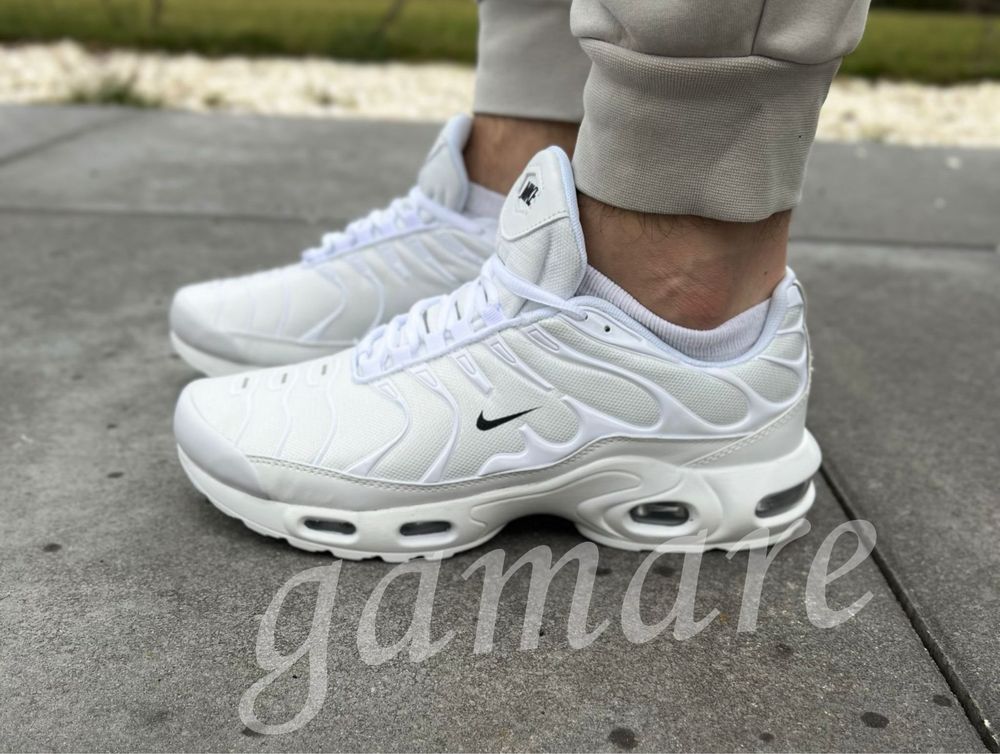 Nike air max plus białe meskie air maxy TN całe biale sneakersy 41-46