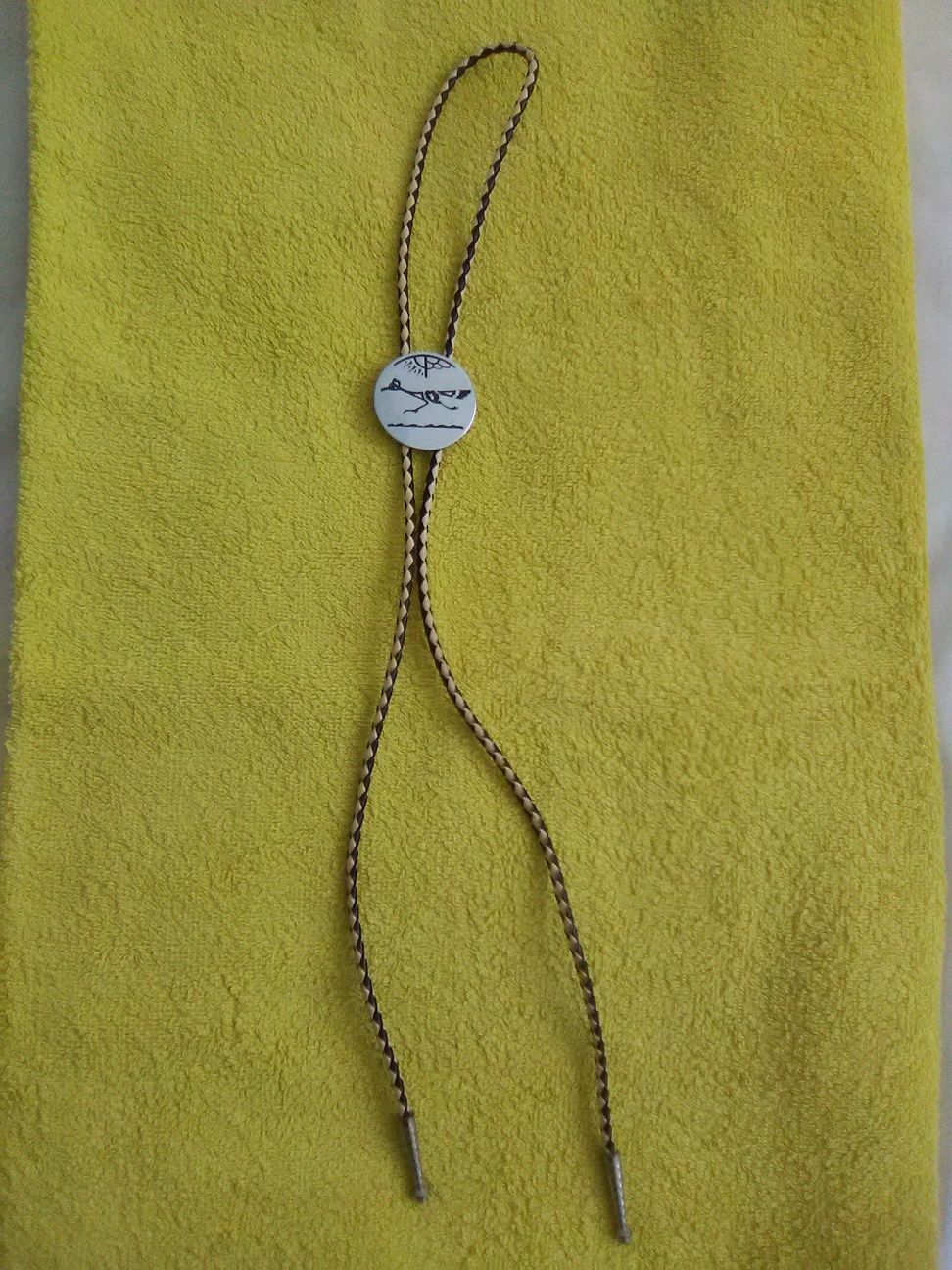 Krawat kowbojski tzw.bolo tie.