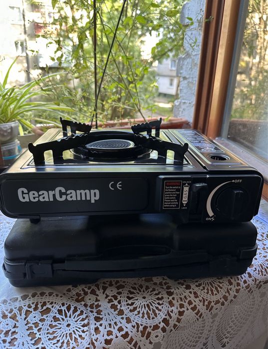 Керамічна плита з пальником портативна ЕКОНОМНА!