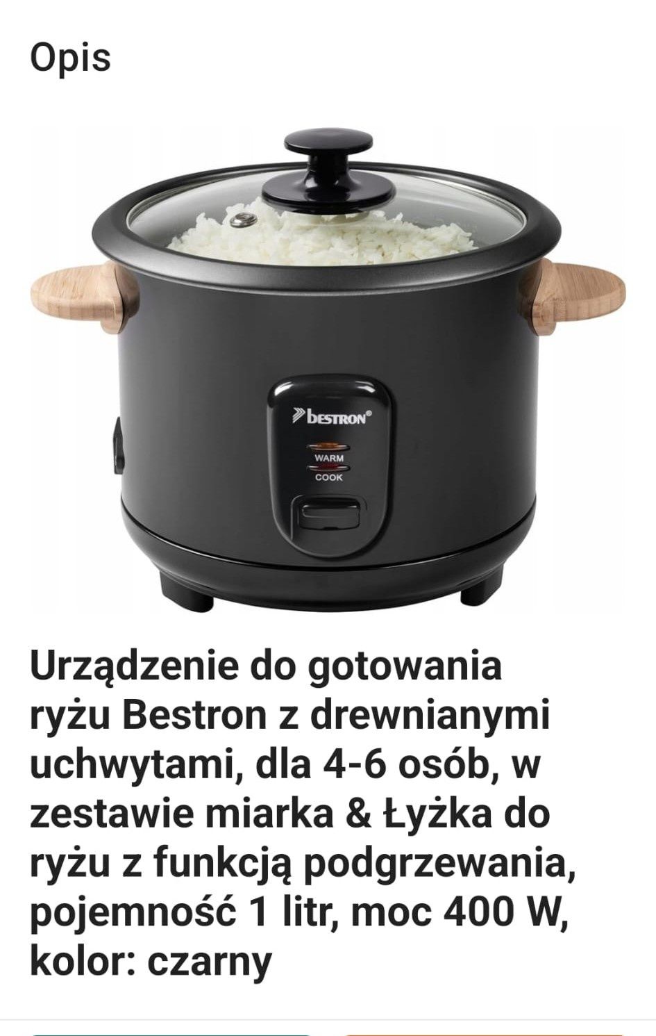 Urządzenie do gotowania ryżu