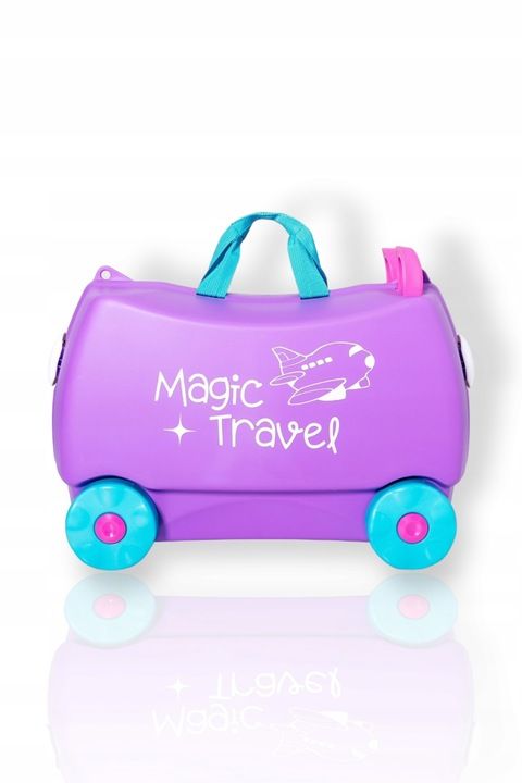 Walizka Kabinowa Dla Dzieci Jeżdżąca Podróżna Jeździk Magic Travel Hol