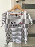 Bluzka w paski koszulka t-shirt z krótkim rękawem r. 38
