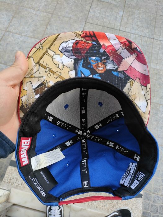Chapéu snapback Capitão América
