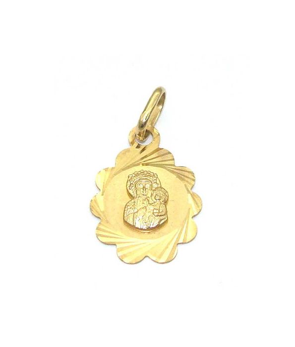 Złoty medalik Matka Boska Częstochowska -M/21.
