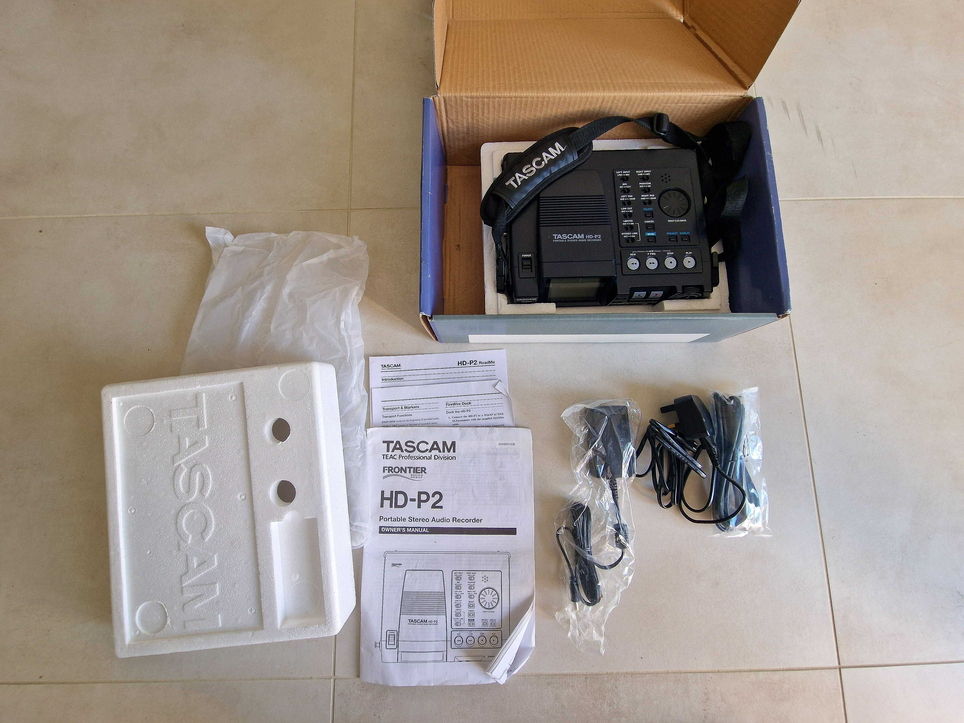 Tascam HD-P2 profesjonalny stereofoniczny rejestrator dźwięku