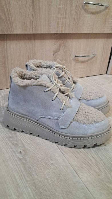 Зимові черевики натуральна замша