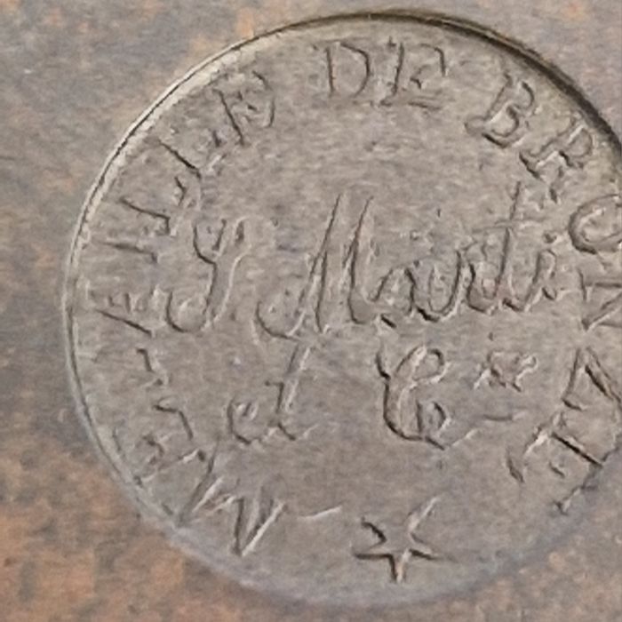 Stary Zegar Kominkowy (Marmur-Brąz)