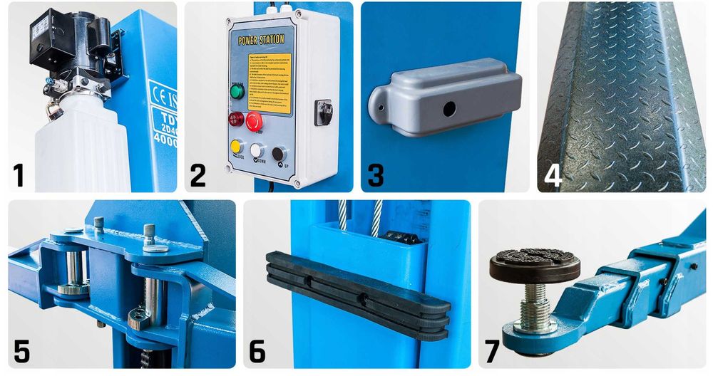 Podnośnik Dwukolumnowy Samochodowy Warsztatowy Euro Trade SAE40 4000KG