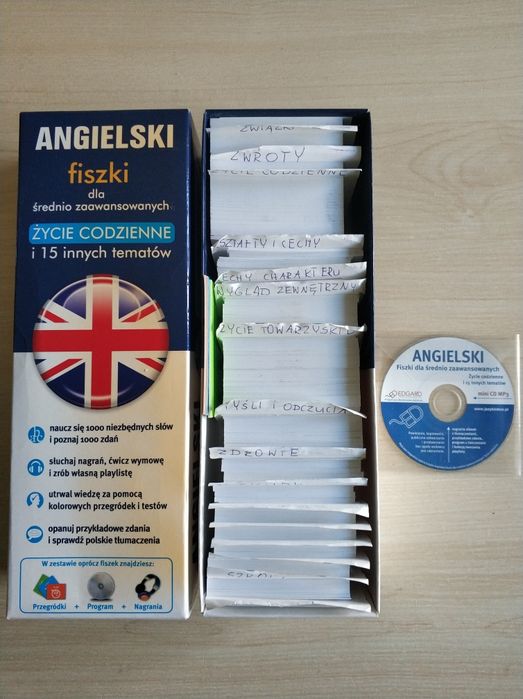 Fiszki do angielskiego dla średnio zaawansowanych