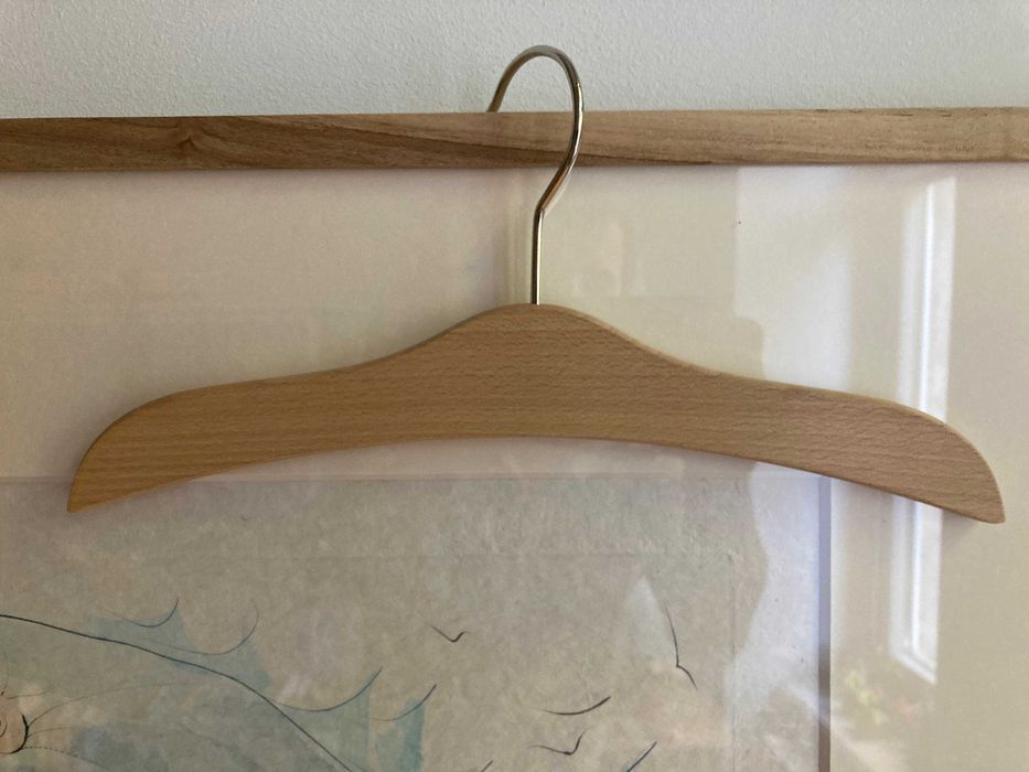 wieszaki dziecięce 30cm,  drewniane, 24x sztuk, stan: JAK NOWE