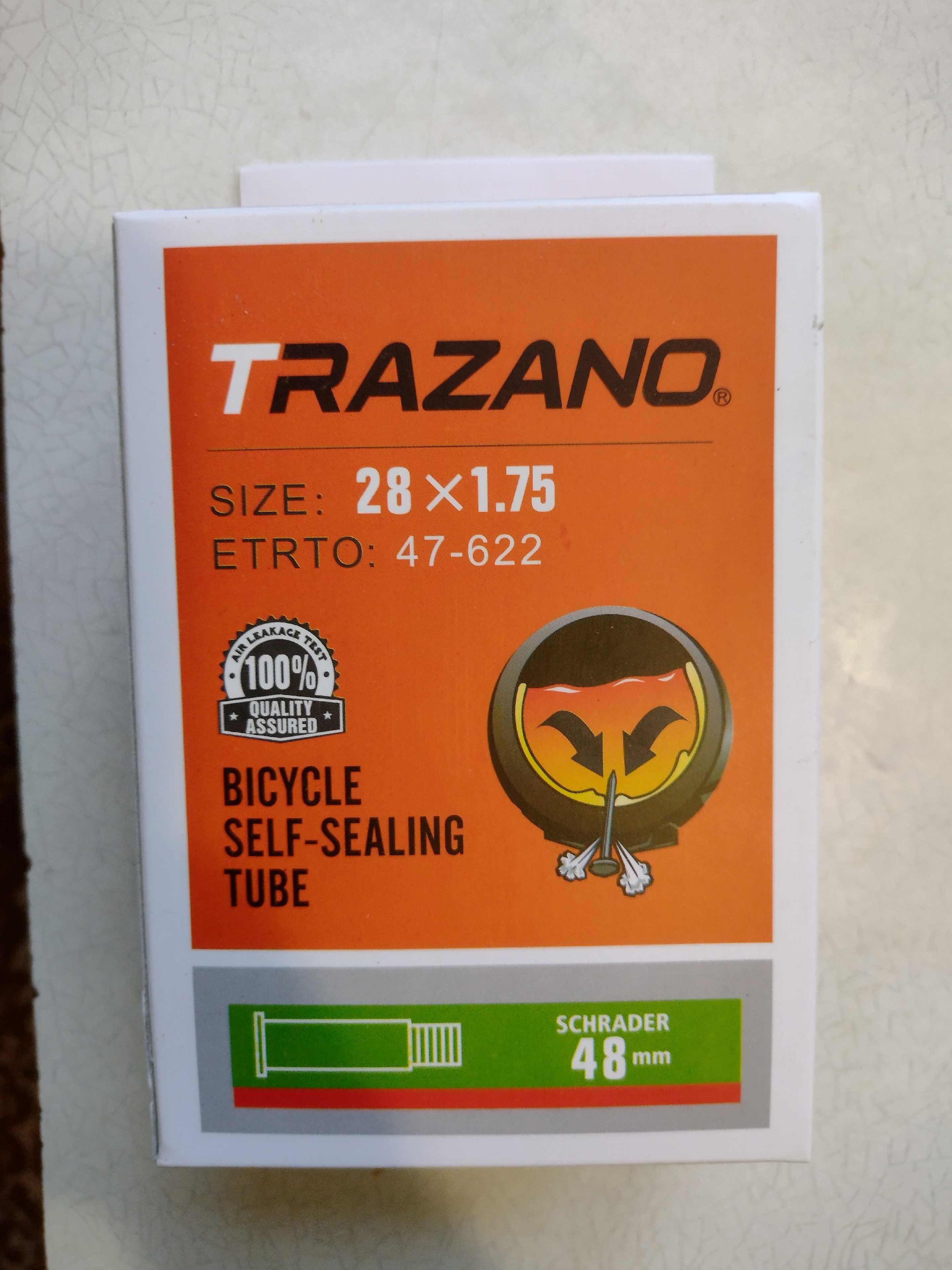 Антипрокольна велосипедна камера Trazano