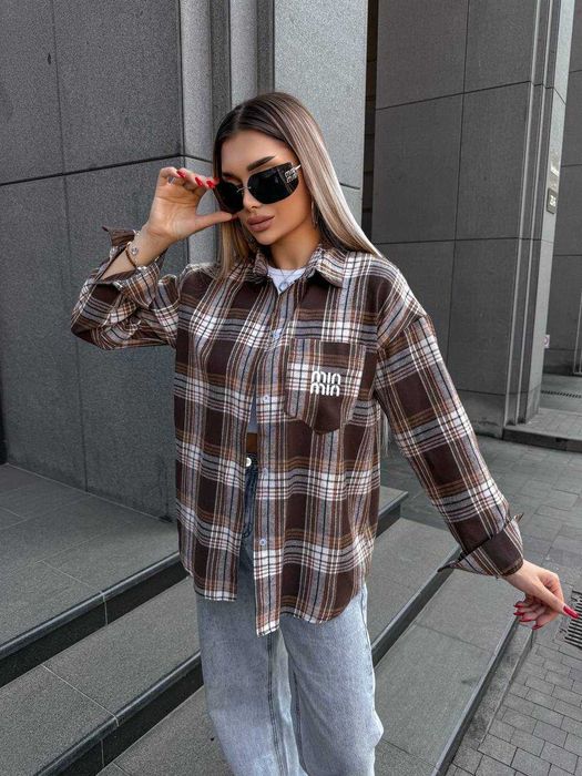 Опт та роздріб! Трендова сорочка в клітинку + Подарунок*