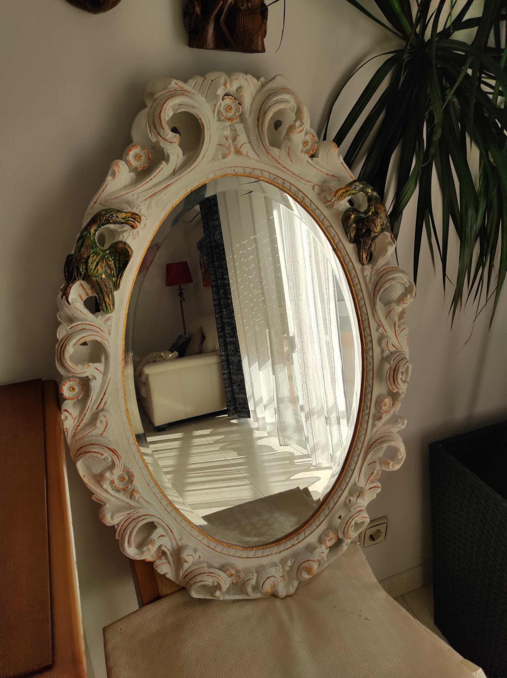 Espelho oval biselado