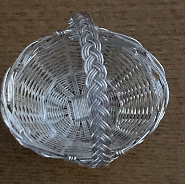 Cesta em prata Portuguesa contrastada