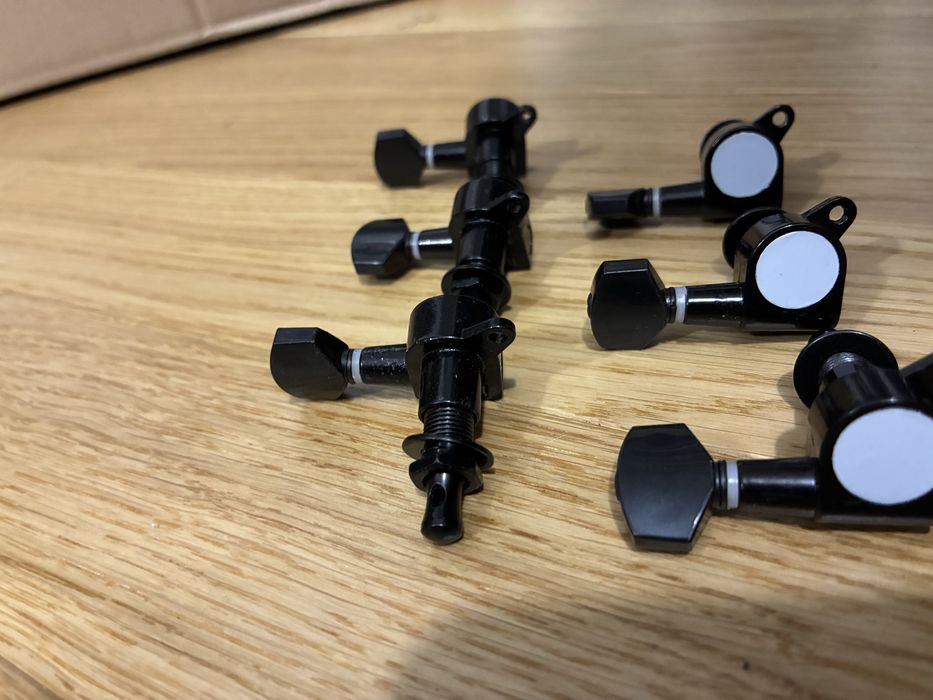 Klucze czarne 6r + 6l +GRATIS struny do gitary elektrycznej nowe