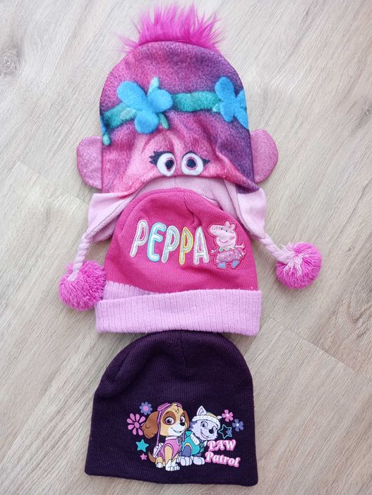 Czapki zimowe dziewczynka 3-5 lat