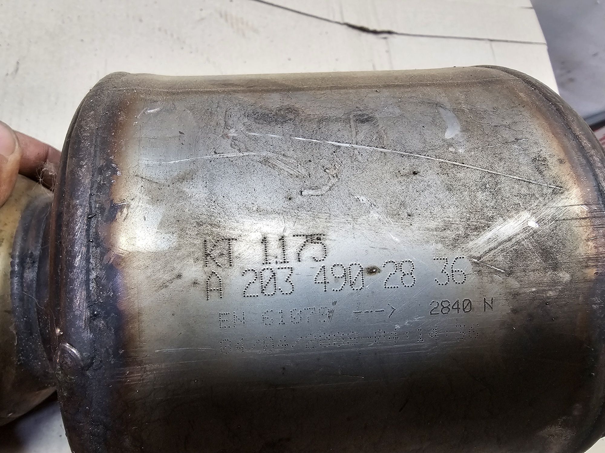 Каталізатор сажевий фільтр KT1176 KT1175 Mercedes 2,2CDI