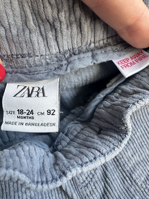 Вельветові штанці Zara 92 (18-24)